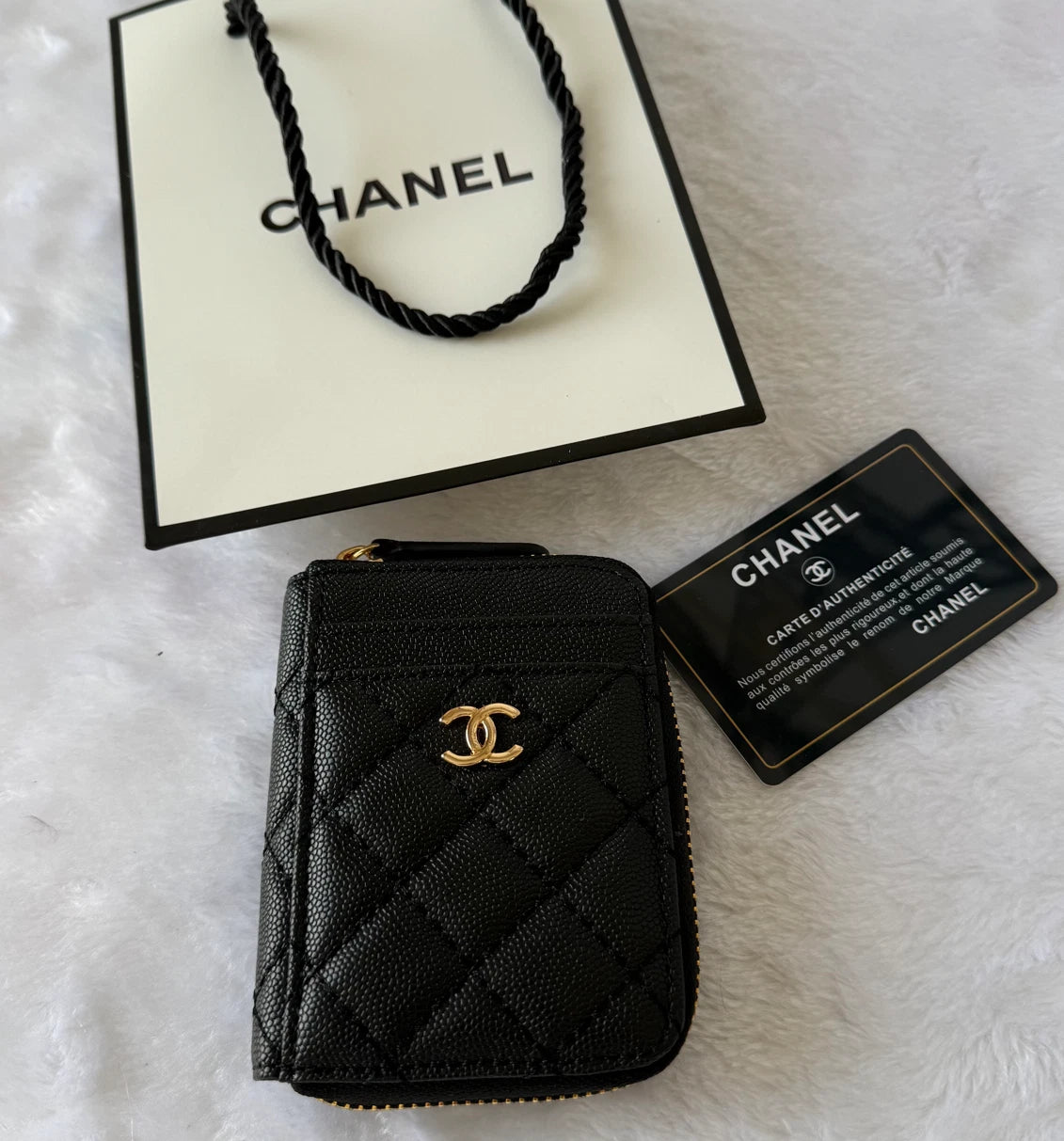 CHANEL BLACK WALLET