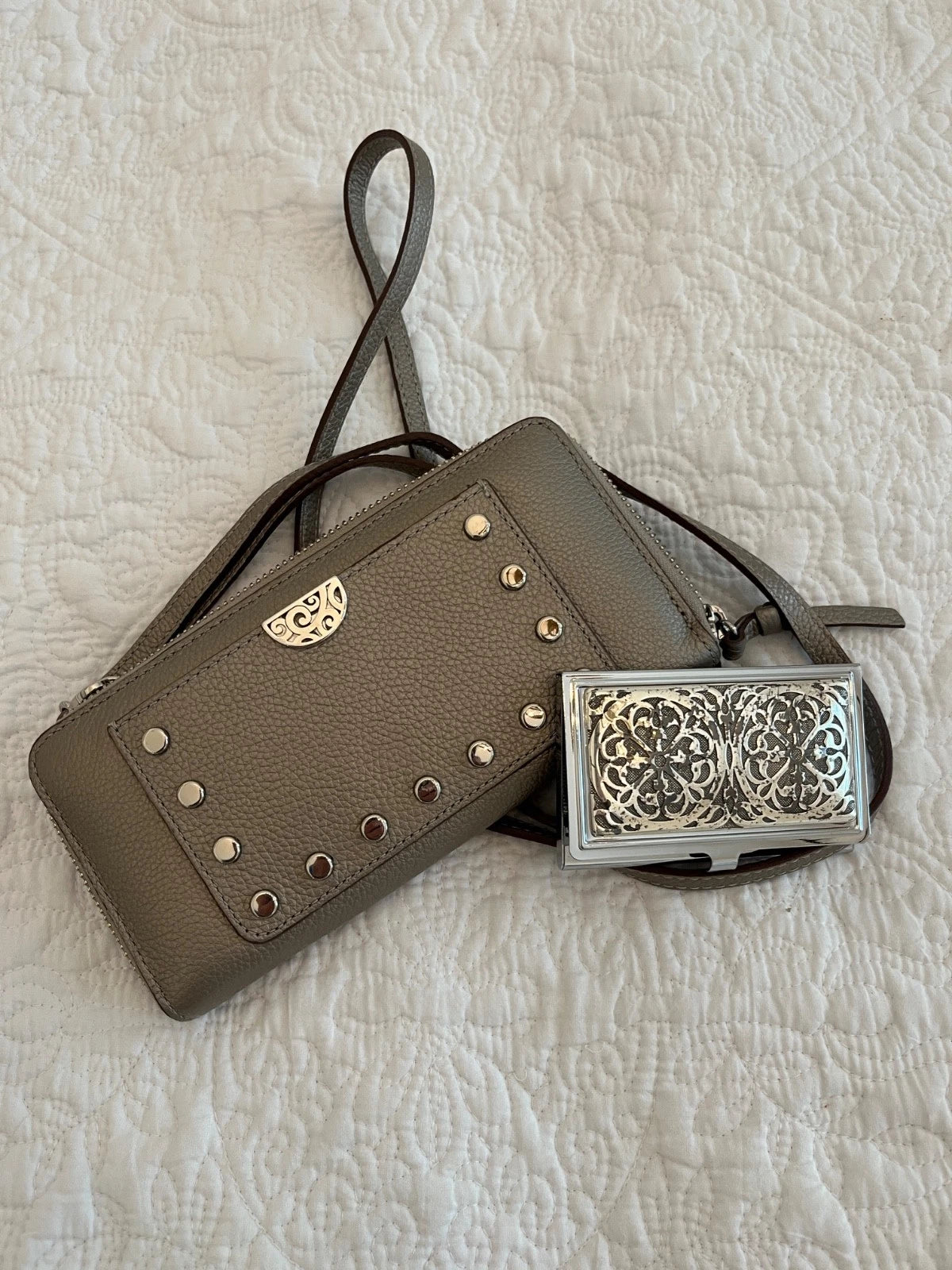 BRIGHTON Rox Large Zip Wallet; Lightweight Crossbody Organizer