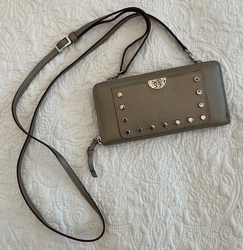 BRIGHTON Rox Large Zip Wallet; Lightweight Crossbody Organizer